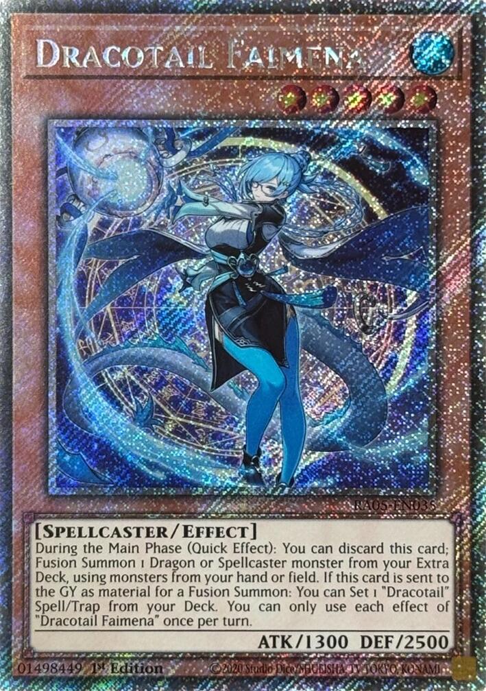 Dracotail Faimena (Platinum Secret Rare) [RA05-EN035] Platinum Secret Rare | Exor Games Summserside