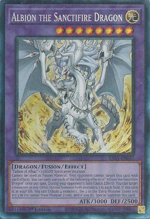 Albion the Sanctifire Dragon (Collector's Rare) [RA05-EN037] Collector's Rare | Exor Games Summserside