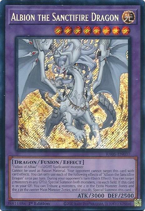 Albion the Sanctifire Dragon (Secret Rare) [RA05-EN037] Secret Rare | Exor Games Summserside