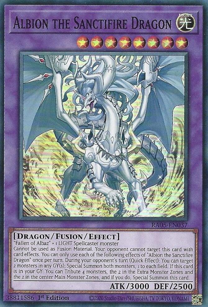 Albion the Sanctifire Dragon [RA05-EN037] Super Rare | Exor Games Summserside