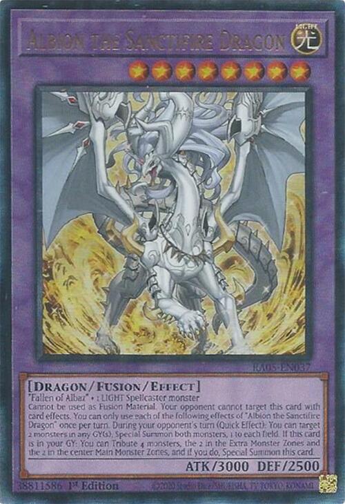 Albion the Sanctifire Dragon (Ultimate Rare) [RA05-EN037] Ultimate Rare | Exor Games Summserside
