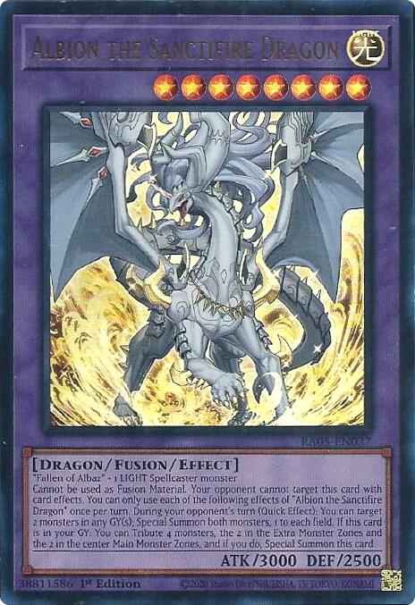 Albion the Sanctifire Dragon (Ultra Rare) [RA05-EN037] Ultra Rare | Exor Games Summserside
