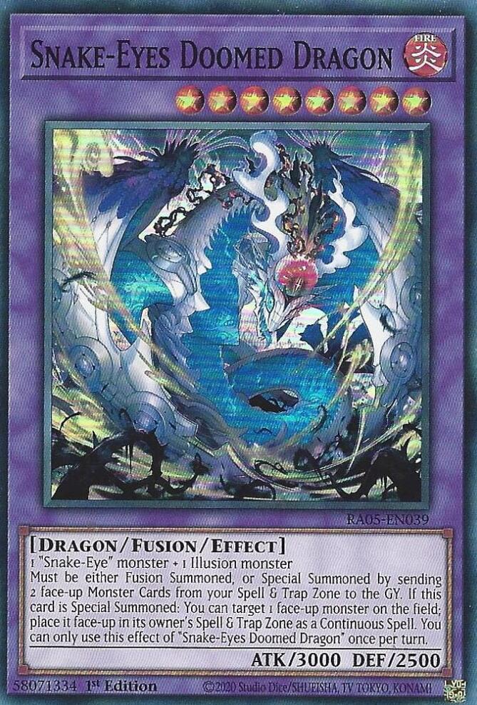 Snake-Eyes Doomed Dragon [RA05-EN039] Super Rare | Exor Games Summserside