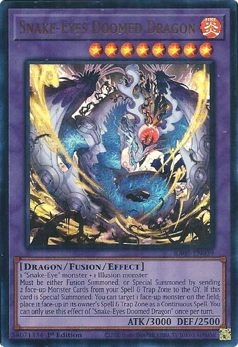 Snake-Eyes Doomed Dragon (Ultra Rare) [RA05-EN039] Ultra Rare | Exor Games Summserside