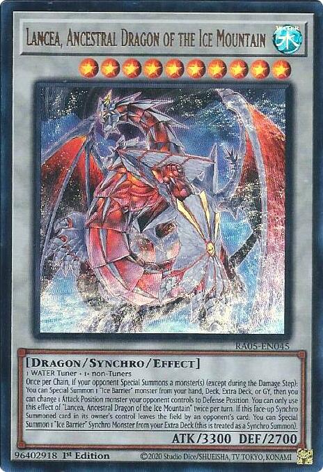 Lancea, Ancestral Dragon of the Ice Mountain (Ultra Rare) [RA05-EN045] Ultra Rare | Exor Games Summserside
