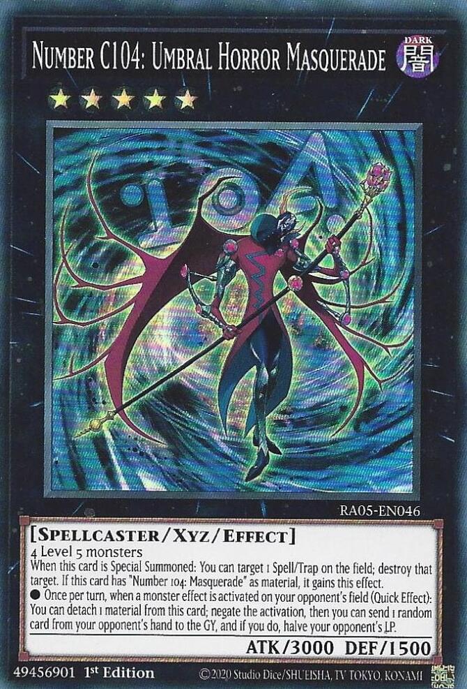 Number C104: Umbral Horror Masquerade [RA05-EN046] Super Rare | Exor Games Summserside