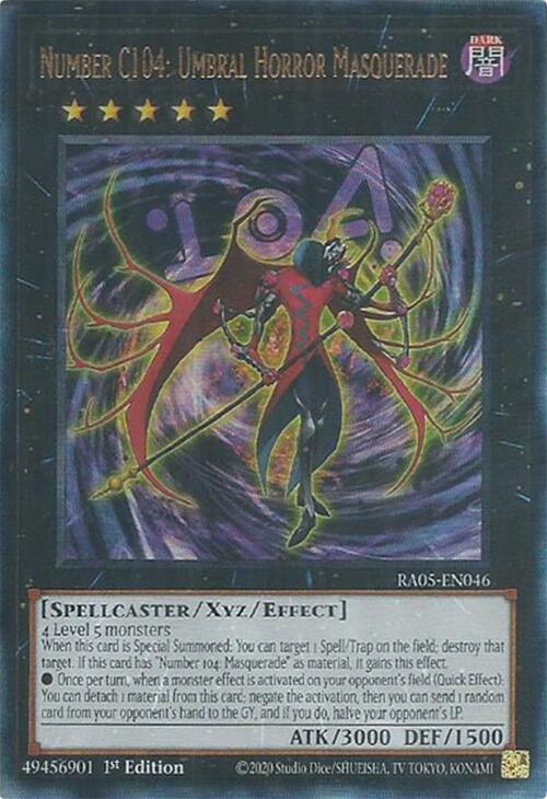 Number C104: Umbral Horror Masquerade (Ultimate Rare) [RA05-EN046] Ultimate Rare | Exor Games Summserside