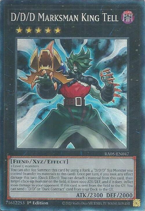 D/D/D Marksman King Tell (Collector's Rare) [RA05-EN047] Collector's Rare | Exor Games Summserside