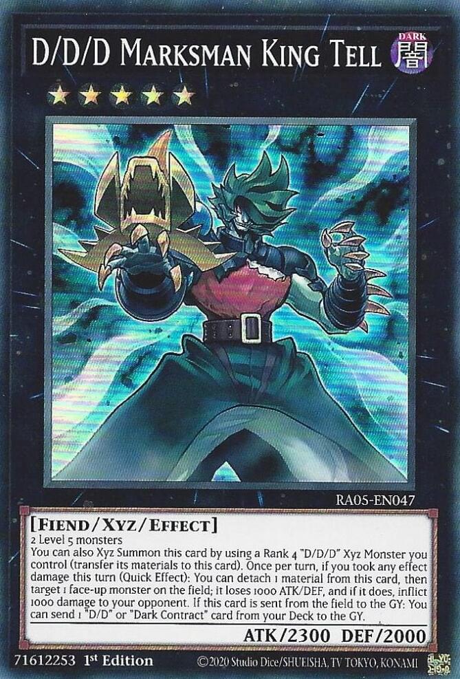 D/D/D Marksman King Tell [RA05-EN047] Super Rare | Exor Games Summserside