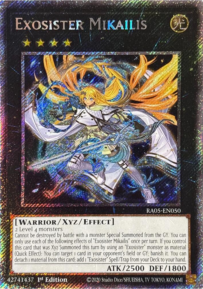 Exosister Mikailis (Platinum Secret Rare) [RA05-EN050] Platinum Secret Rare | Exor Games Summserside