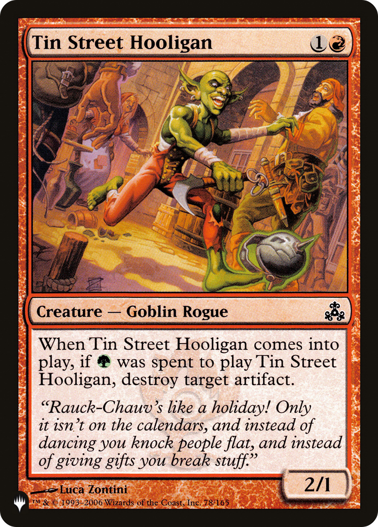 Tin Street Hooligan [The List] | Exor Games Summserside