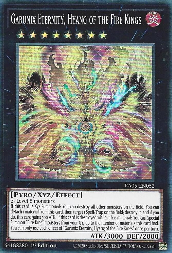 Garunix Eternity, Hyang of the Fire Kings [RA05-EN052] Super Rare | Exor Games Summserside