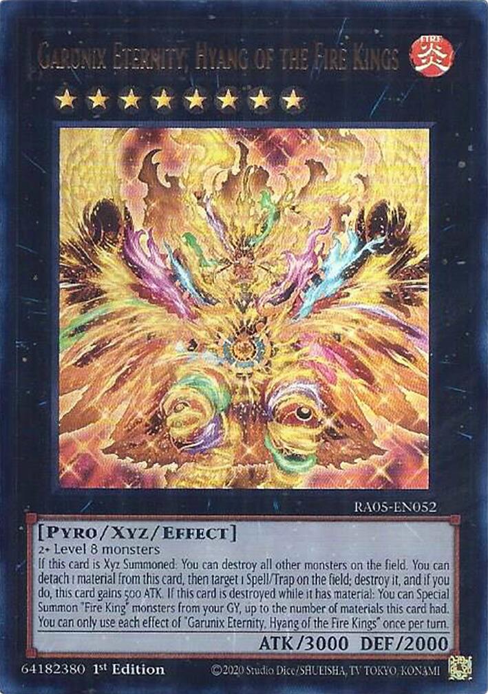 Garunix Eternity, Hyang of the Fire Kings (Ultra Rare) [RA05-EN052] Ultra Rare | Exor Games Summserside