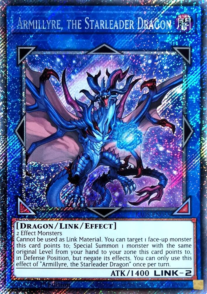 Armillyre, the Starleader Dragon (Platinum Secret Rare) [RA05-EN055] Platinum Secret Rare | Exor Games Summserside