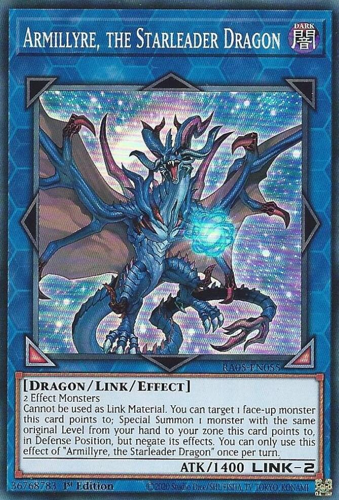Armillyre, the Starleader Dragon [RA05-EN055] Super Rare | Exor Games Summserside