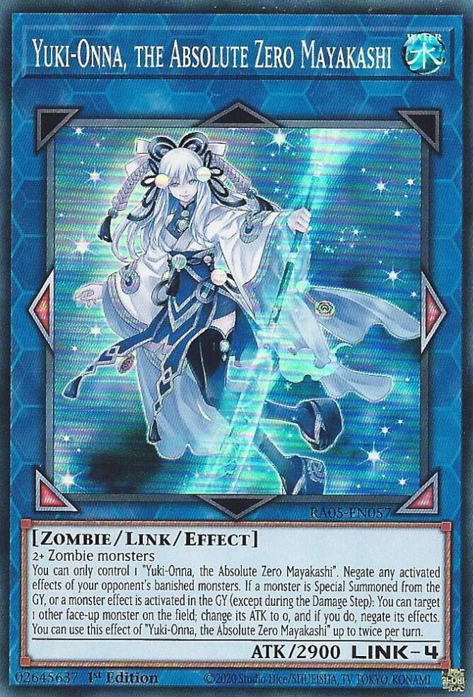 Yuki-Onna, the Absolute Zero Mayakashi [RA05-EN057] Super Rare | Exor Games Summserside