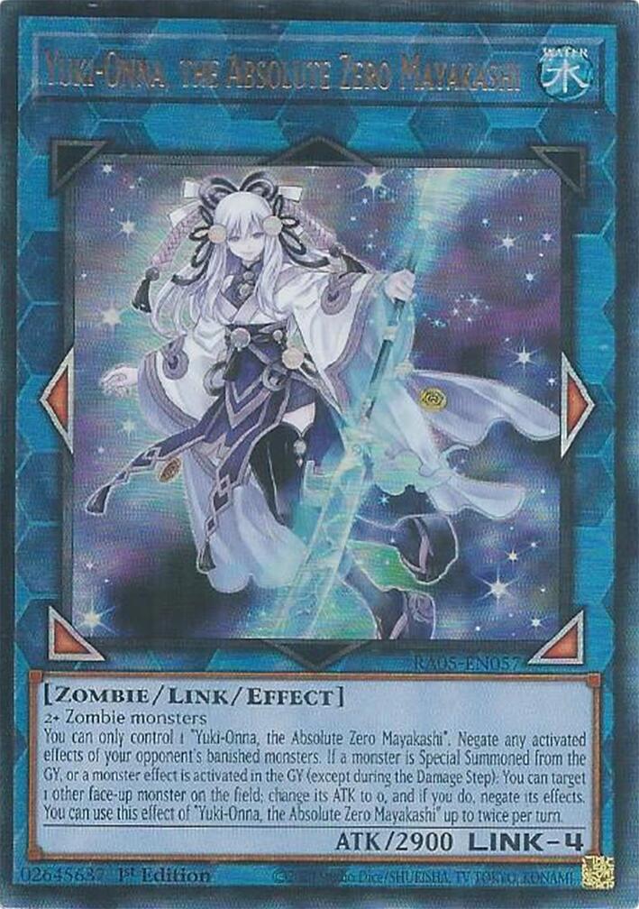 Yuki-Onna, the Absolute Zero Mayakashi (Ultimate Rare) [RA05-EN057] Ultimate Rare | Exor Games Summserside