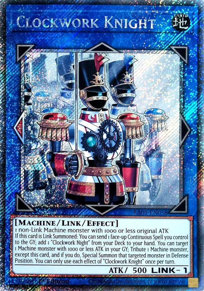 Clockwork Knight (Platinum Secret Rare) [RA05-EN058] Platinum Secret Rare | Exor Games Summserside