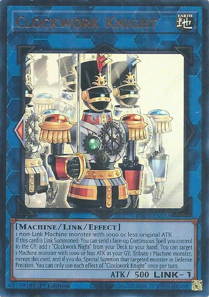 Clockwork Knight (Ultra Rare) [RA05-EN058] Ultra Rare | Exor Games Summserside