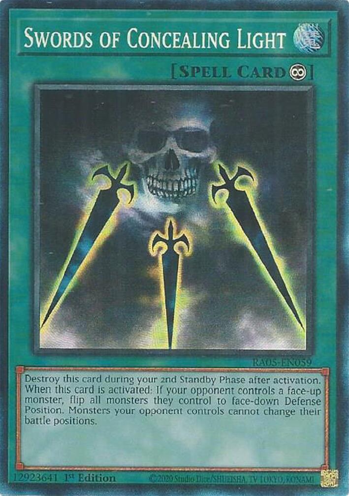 Swords of Concealing Light (Collector's Rare) [RA05-EN059] Collector's Rare | Exor Games Summserside