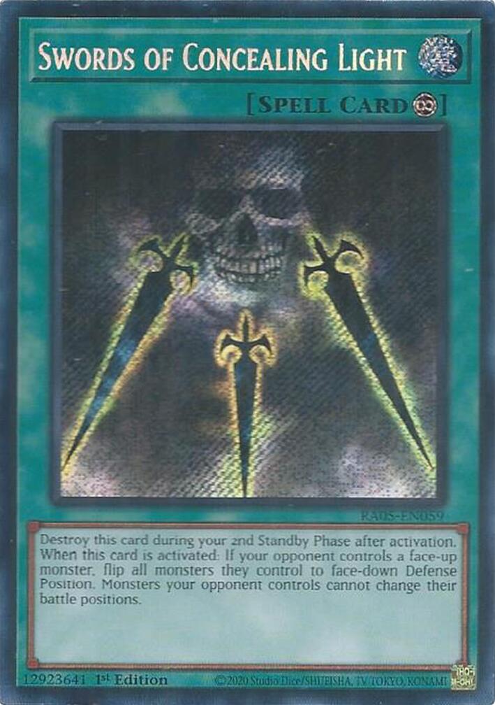 Swords of Concealing Light (Secret Rare) [RA05-EN059] Secret Rare | Exor Games Summserside