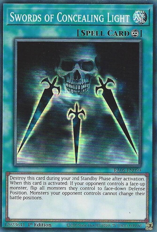 Swords of Concealing Light [RA05-EN059] Super Rare | Exor Games Summserside