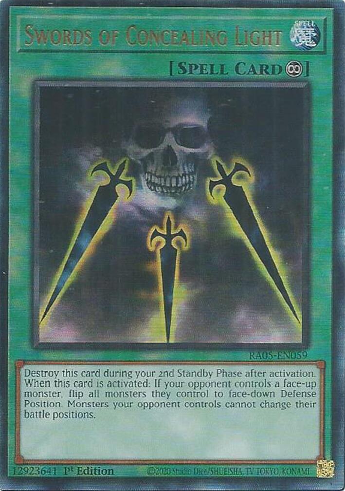 Swords of Concealing Light (Ultimate Rare) [RA05-EN059] Ultimate Rare | Exor Games Summserside