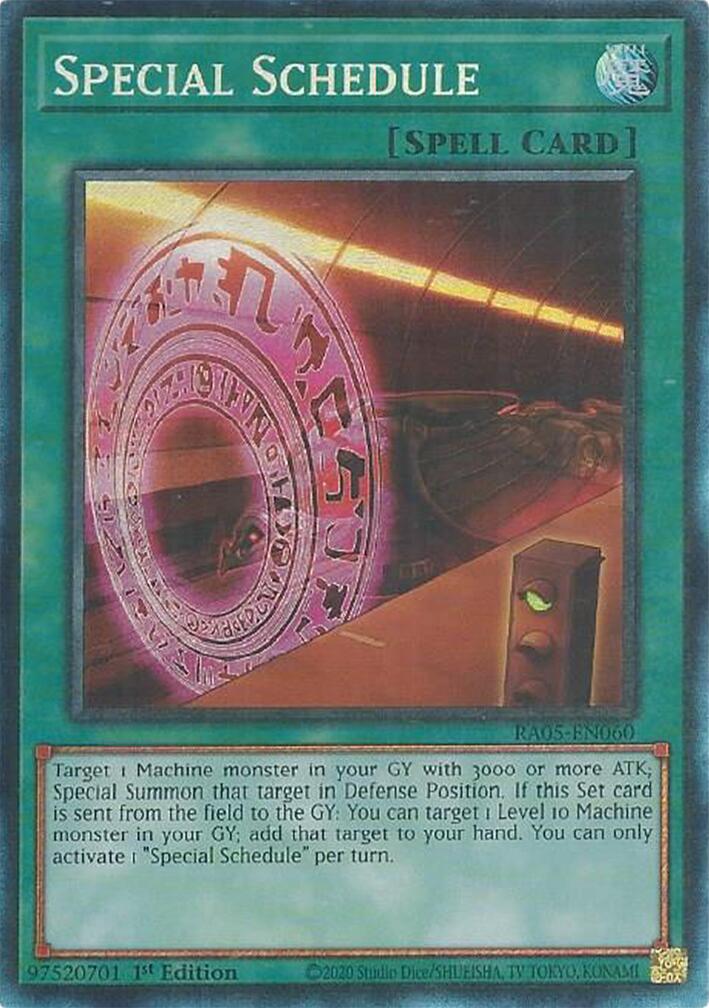 Special Schedule (Collector's Rare) [RA05-EN060] Collector's Rare | Exor Games Summserside