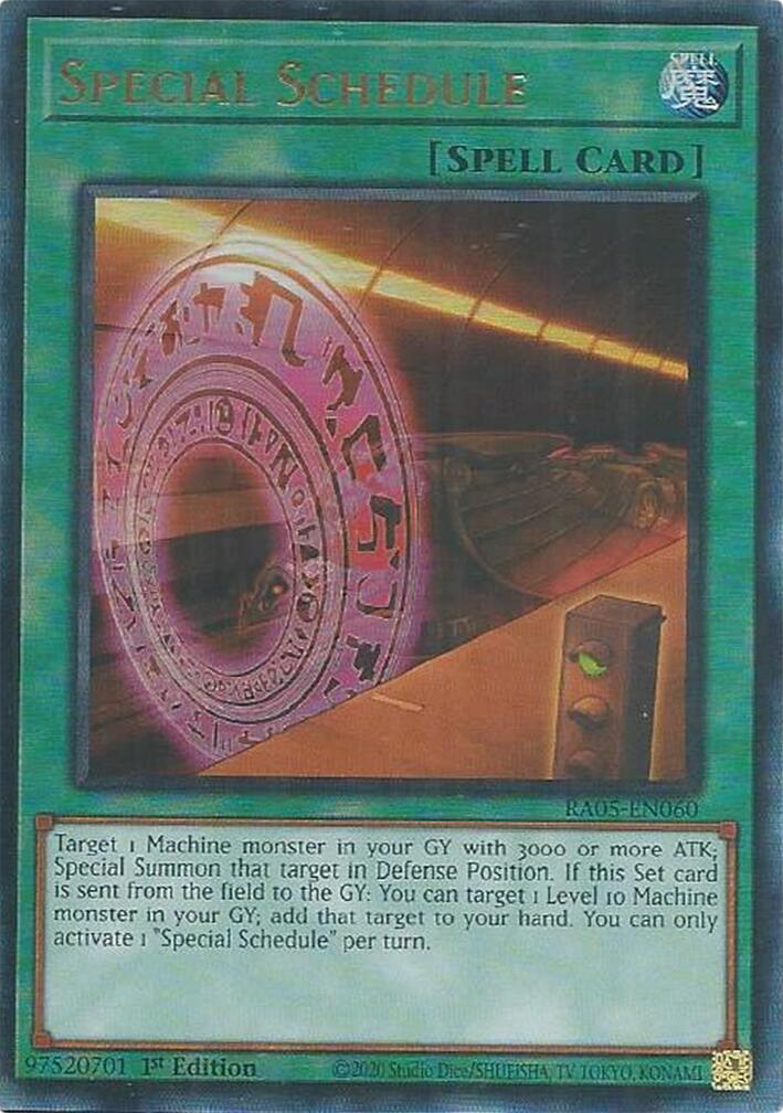 Special Schedule (Ultimate Rare) [RA05-EN060] Ultimate Rare | Exor Games Summserside