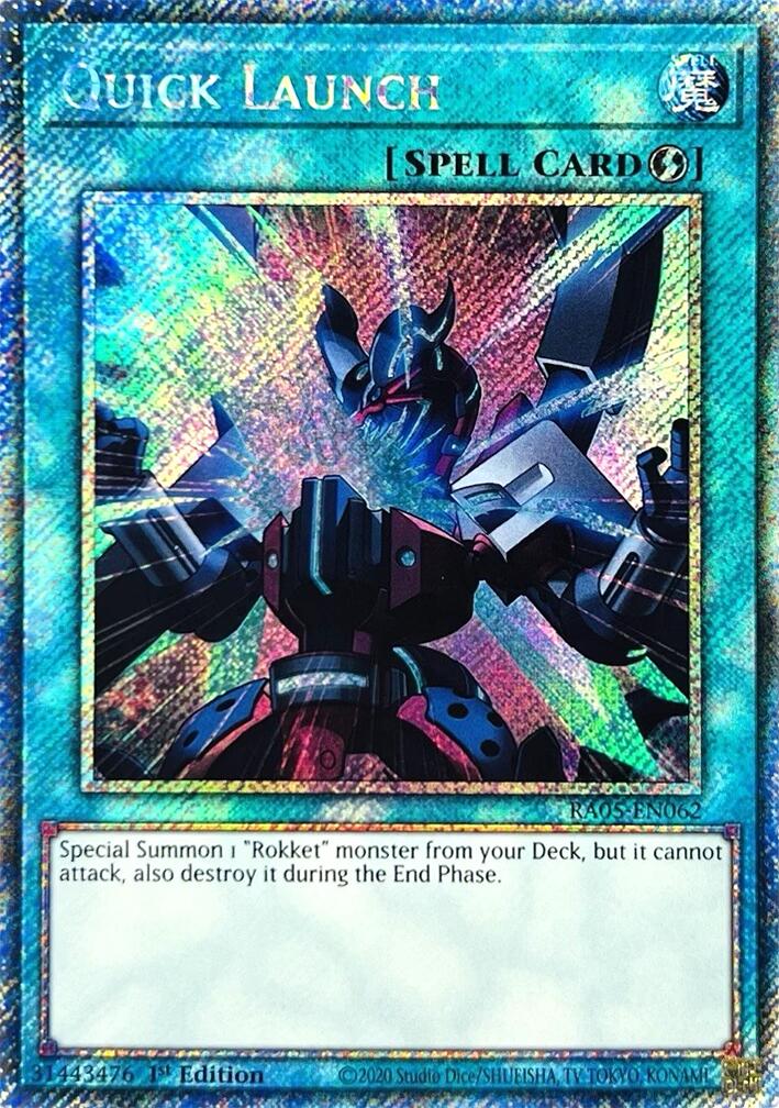 Quick Launch (Platinum Secret Rare) [RA05-EN062] Platinum Secret Rare | Exor Games Summserside