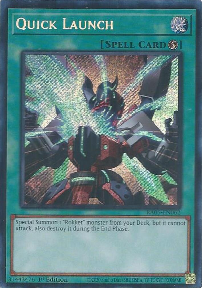 Quick Launch (Secret Rare) [RA05-EN062] Secret Rare | Exor Games Summserside