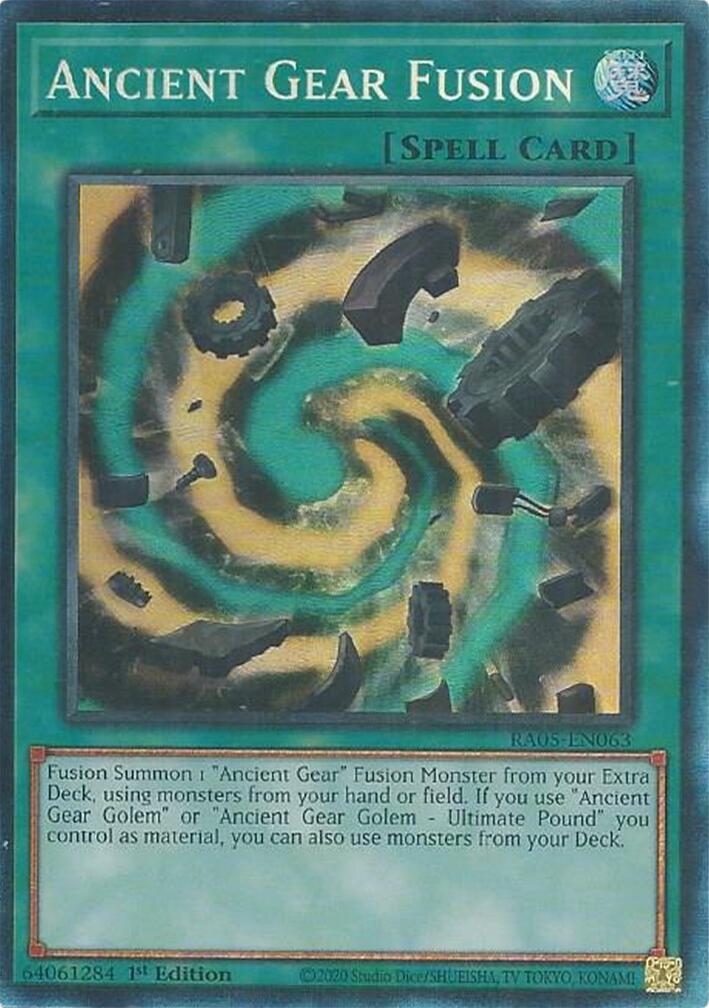 Ancient Gear Fusion (Collector's Rare) [RA05-EN063] Collector's Rare | Exor Games Summserside