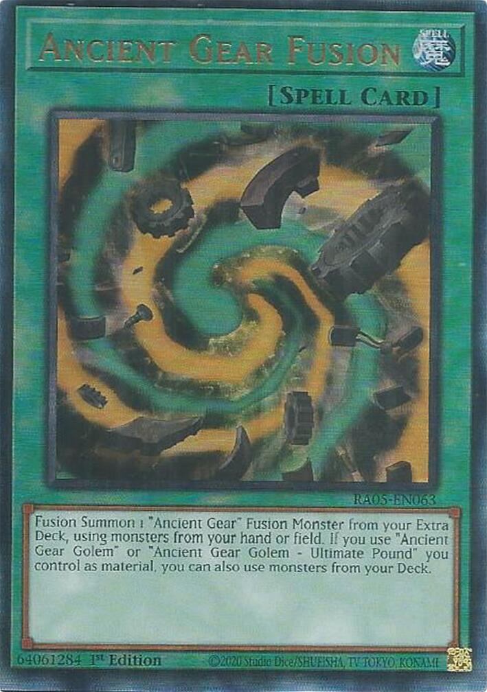 Ancient Gear Fusion (Ultimate Rare) [RA05-EN063] Ultimate Rare | Exor Games Summserside