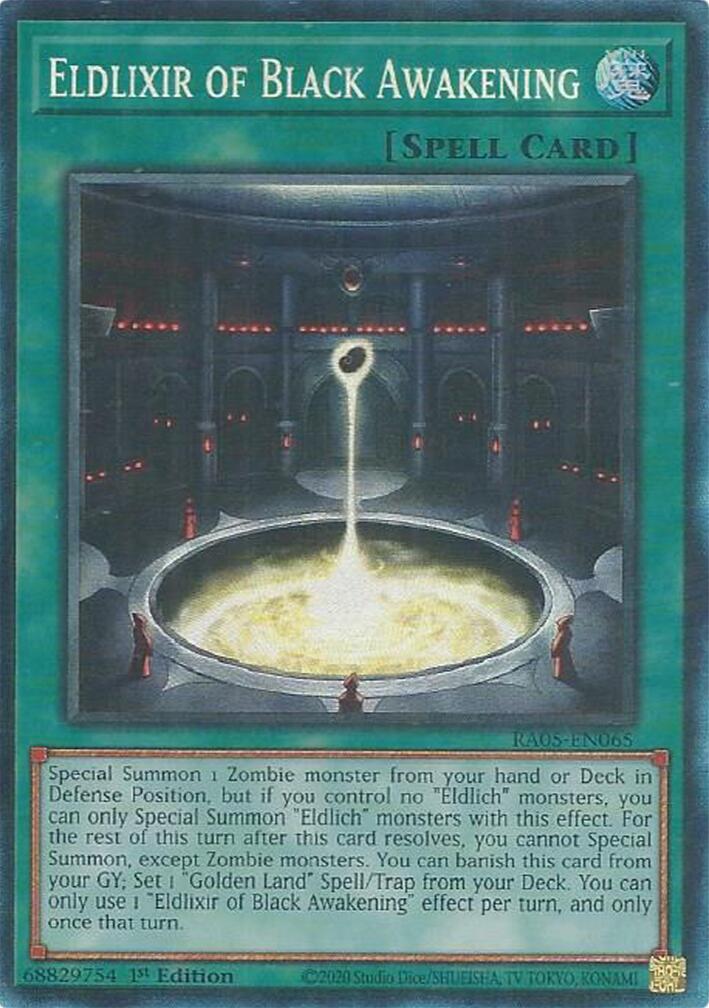 Eldlixir of Black Awakening (Collector's Rare) [RA05-EN065] Collector's Rare | Exor Games Summserside