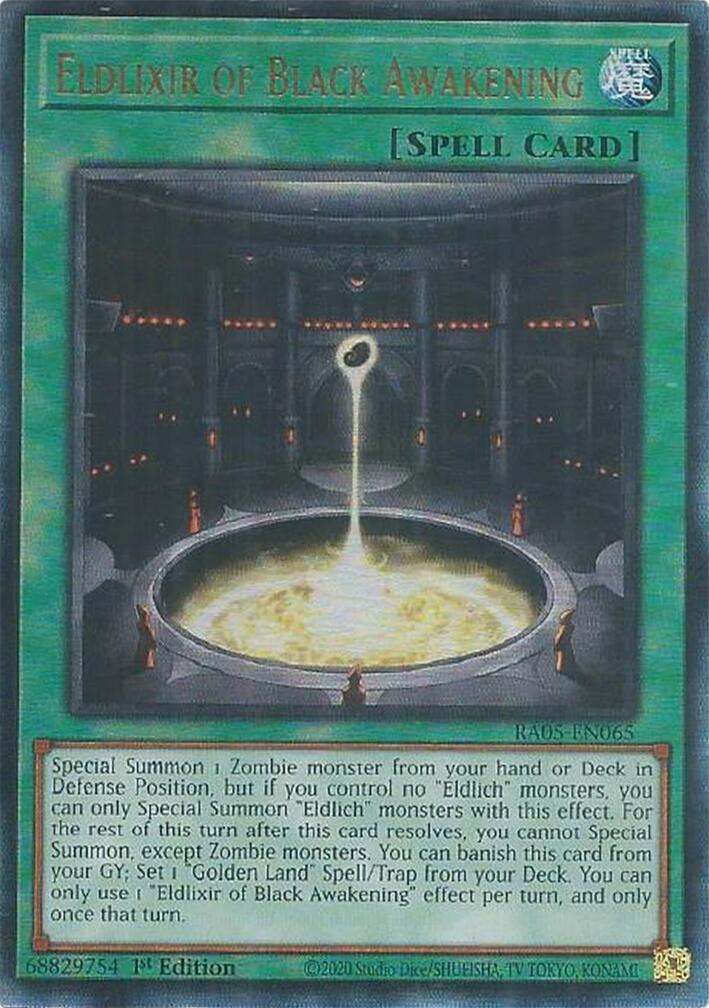 Eldlixir of Black Awakening (Ultimate Rare) [RA05-EN065] Ultimate Rare | Exor Games Summserside