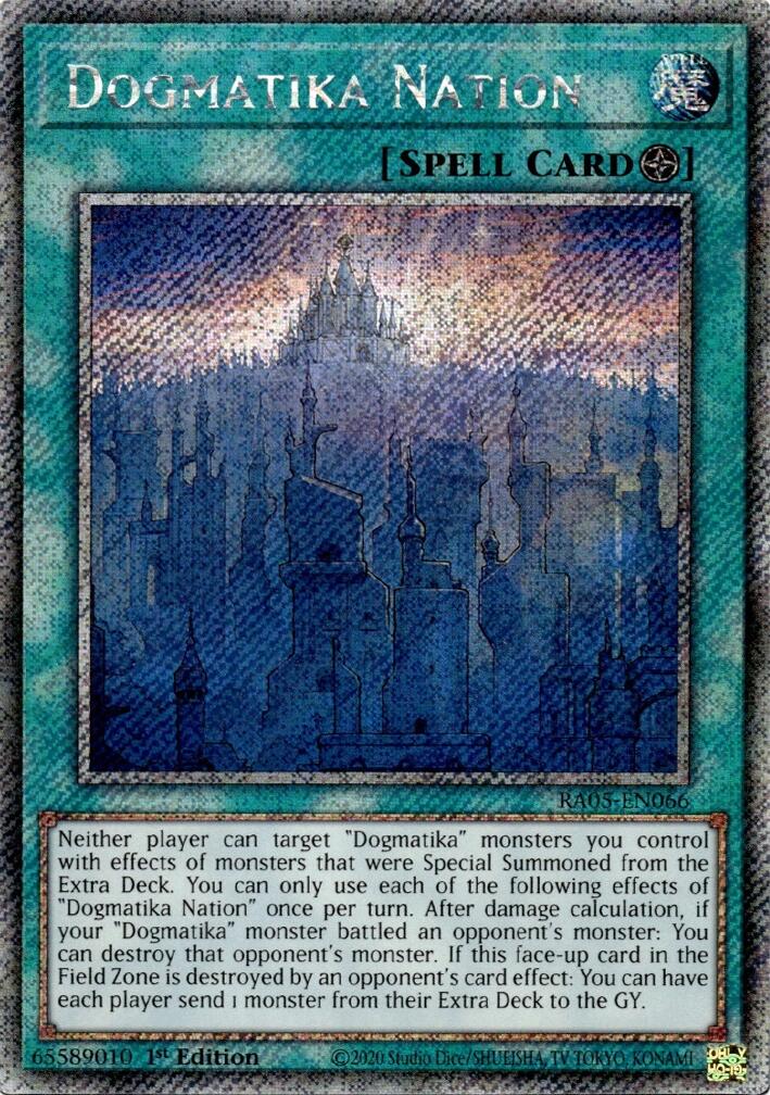Dogmatika Nation (Platinum Secret Rare) [RA05-EN066] Platinum Secret Rare | Exor Games Summserside