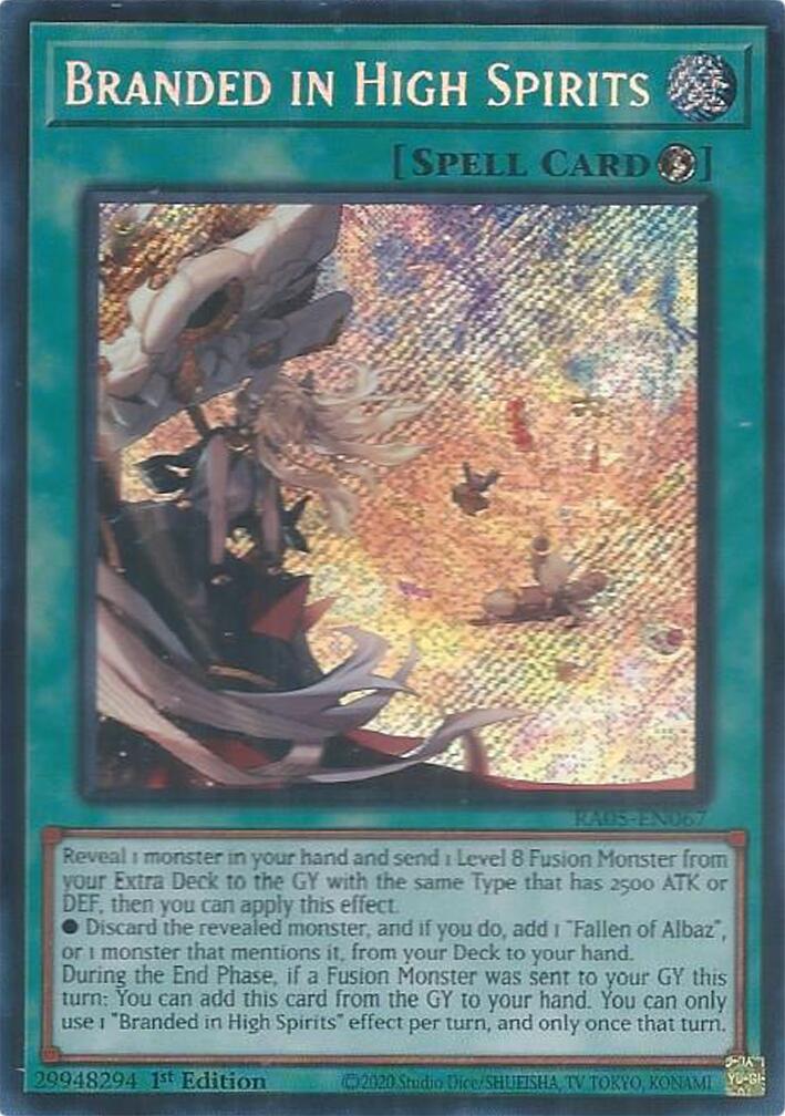 Branded in High Spirits (Secret Rare) [RA05-EN067] Secret Rare | Exor Games Summserside