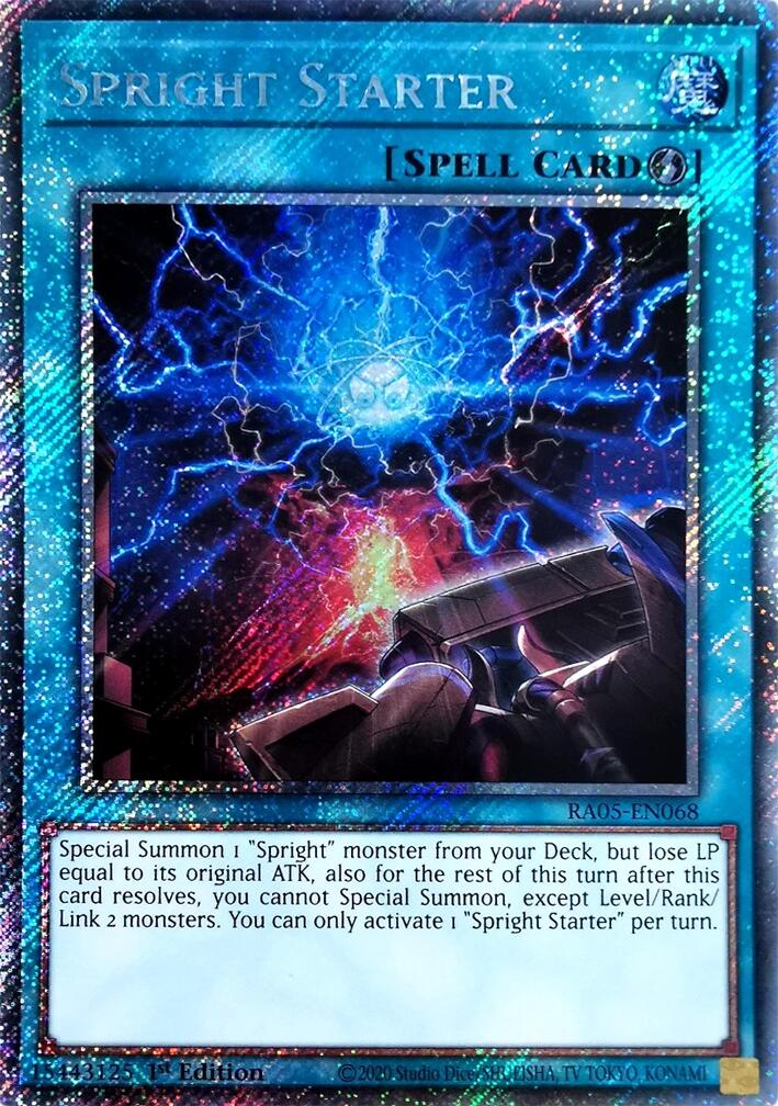 Spright Starter (Platinum Secret Rare) [RA05-EN068] Platinum Secret Rare | Exor Games Summserside