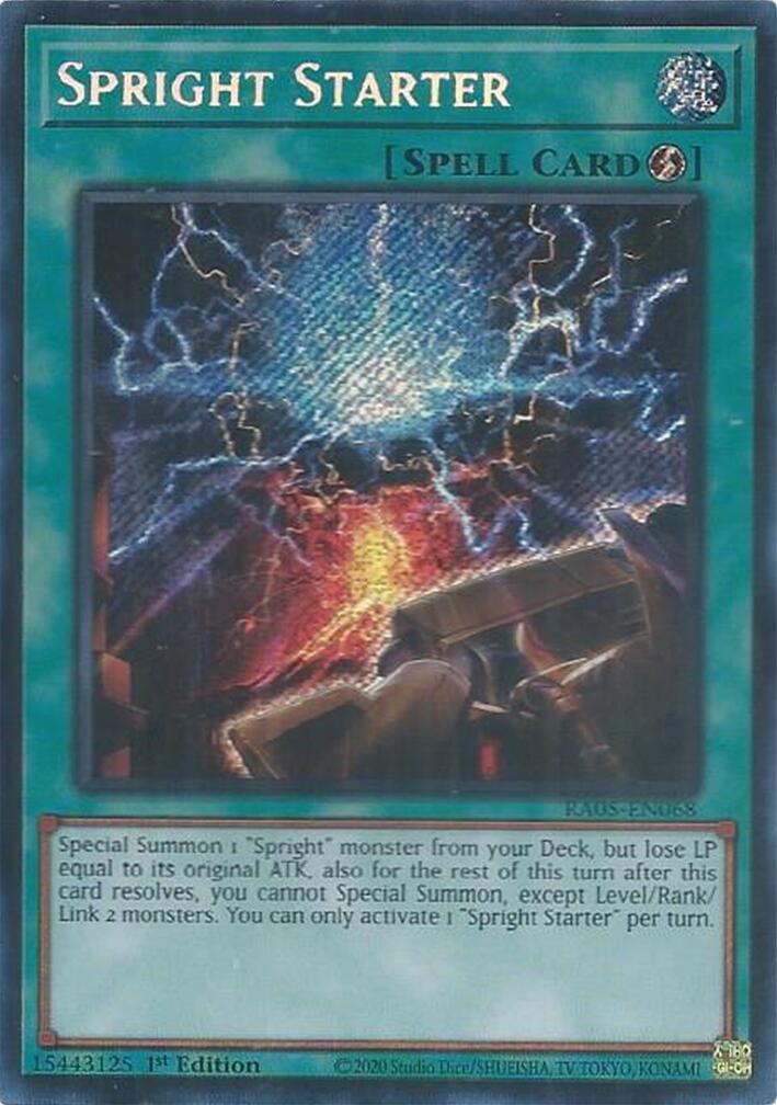 Spright Starter (Secret Rare) [RA05-EN068] Secret Rare | Exor Games Summserside