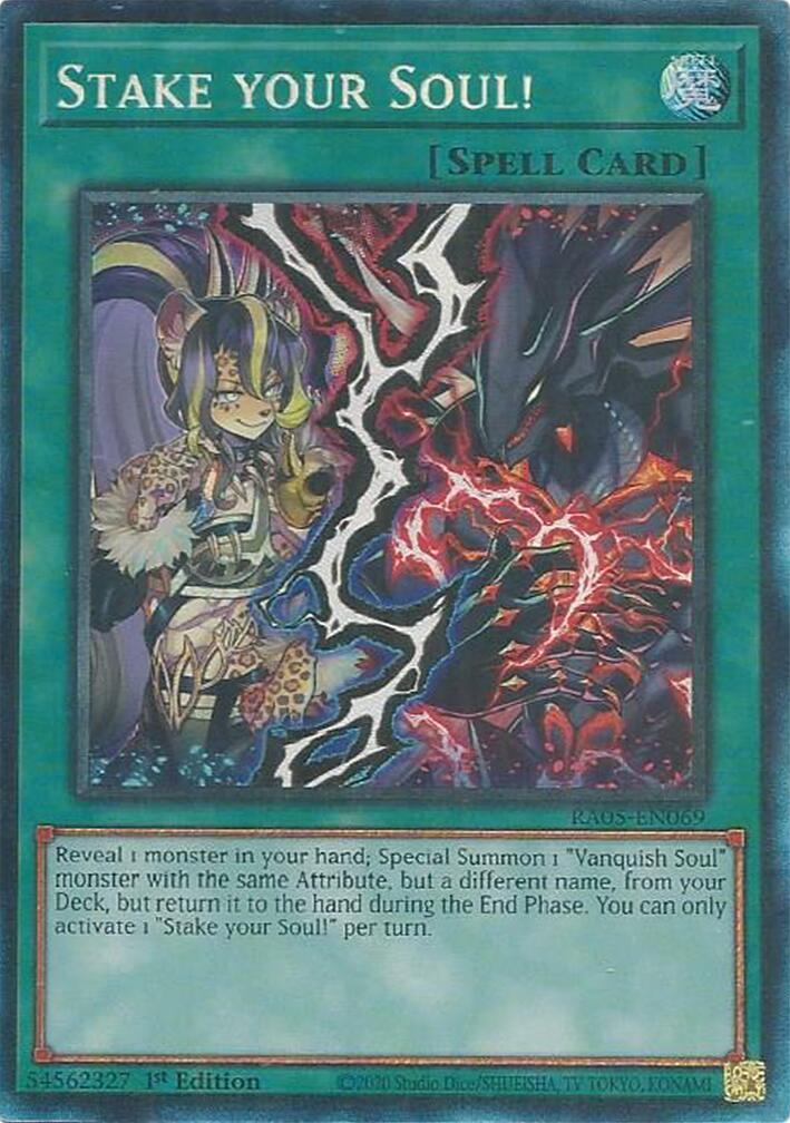 Stake your Soul! (Collector's Rare) [RA05-EN069] Collector's Rare | Exor Games Summserside