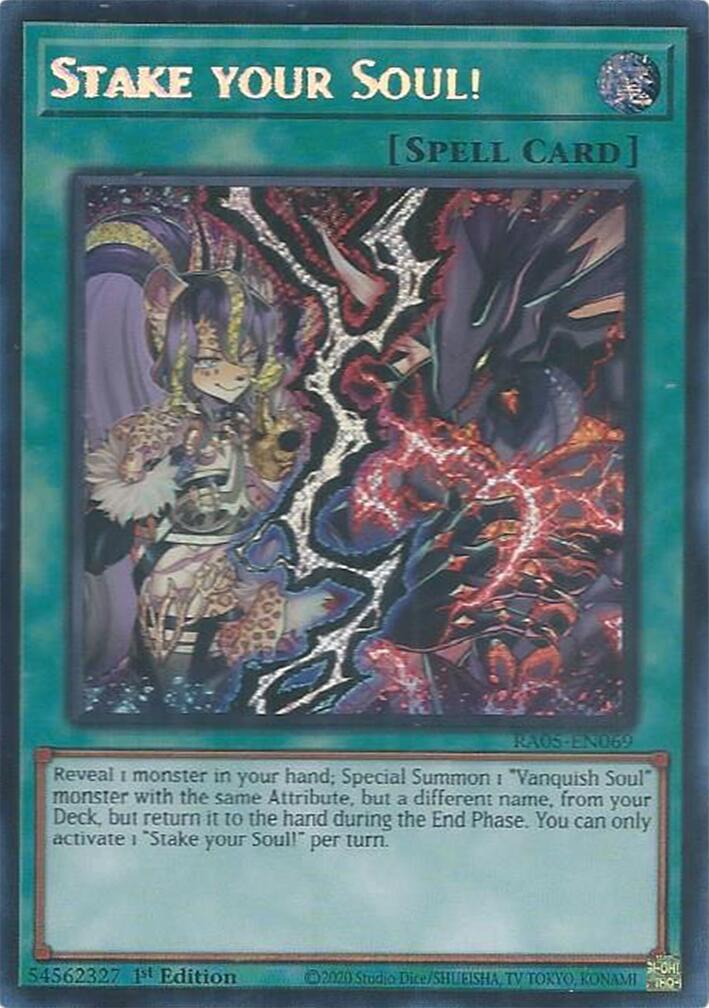 Stake your Soul! (Secret Rare) [RA05-EN069] Secret Rare | Exor Games Summserside