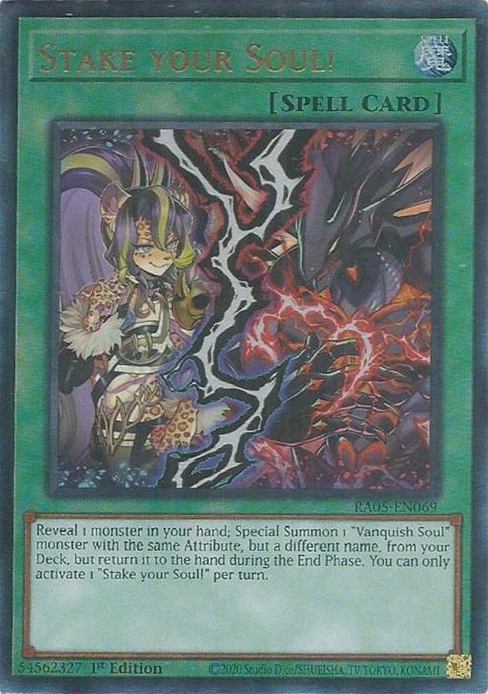Stake your Soul! (Ultimate Rare) [RA05-EN069] Ultimate Rare | Exor Games Summserside