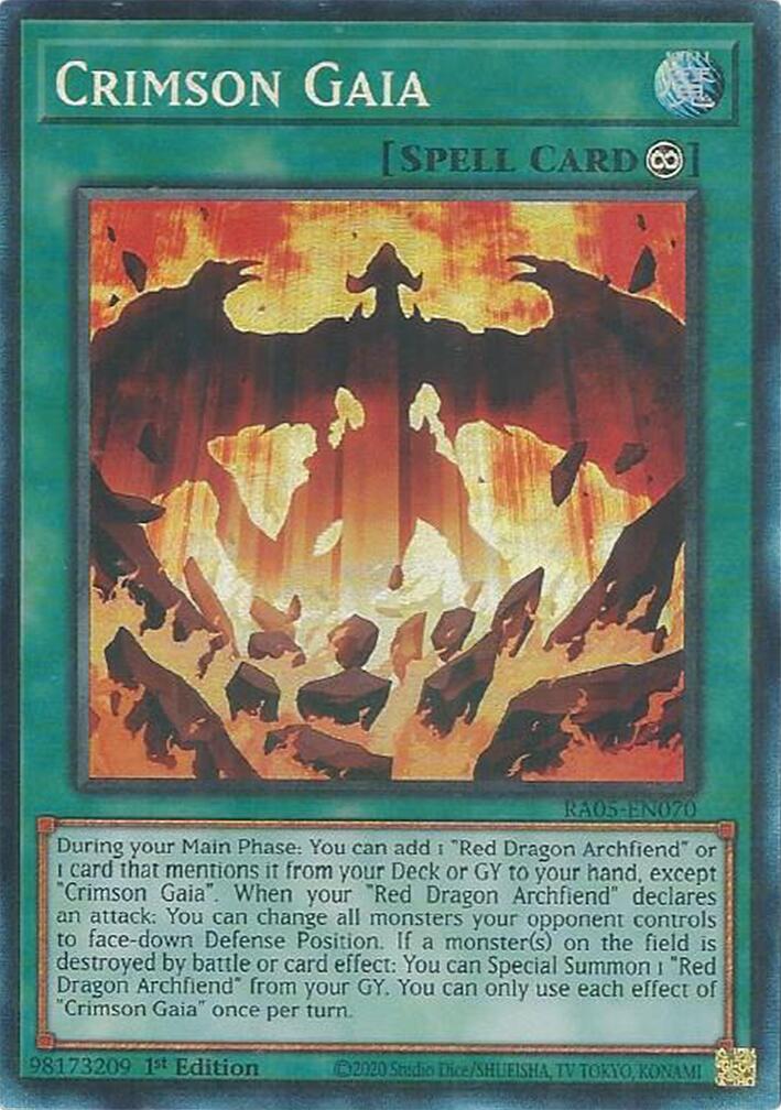 Crimson Gaia (Collector's Rare) [RA05-EN070] Collector's Rare | Exor Games Summserside