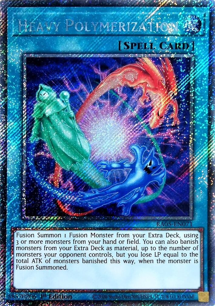 Heavy Polymerization (Platinum Secret Rare) [RA05-EN071] Platinum Secret Rare | Exor Games Summserside