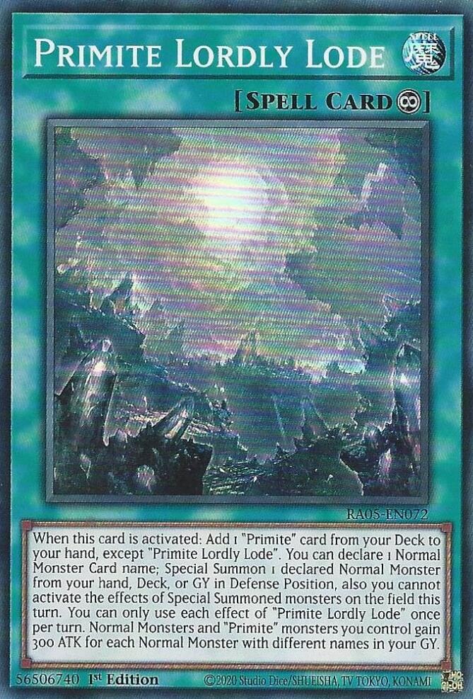 Primite Lordly Lode [RA05-EN072] Super Rare | Exor Games Summserside