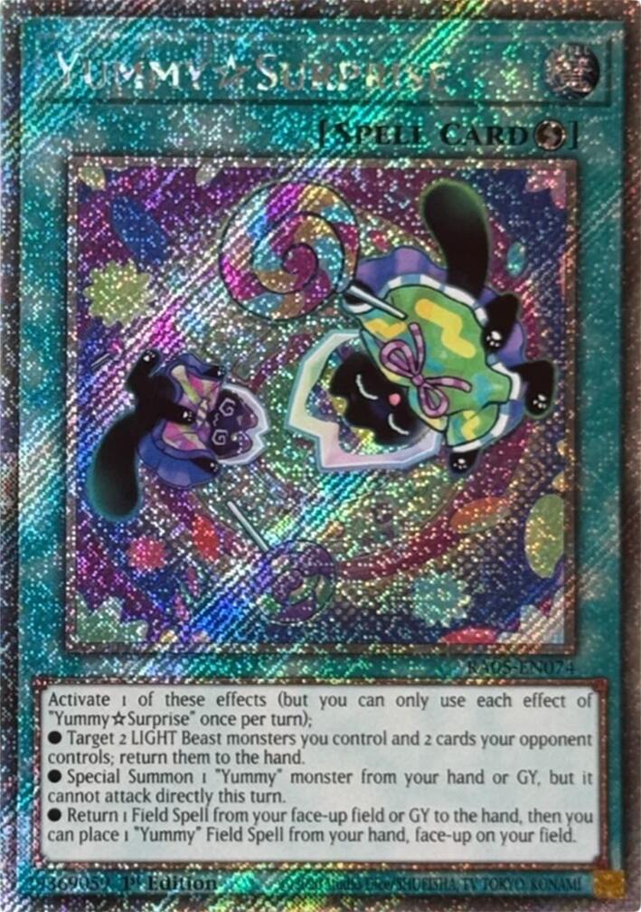 YummySurprise (Platinum Secret Rare) [RA05-EN074] Platinum Secret Rare | Exor Games Summserside