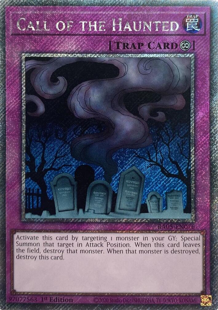 Call of the Haunted (Platinum Secret Rare) [RA05-EN076] Platinum Secret Rare | Exor Games Summserside