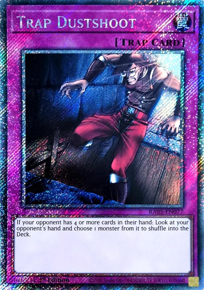 Trap Dustshoot (Platinum Secret Rare) [RA05-EN077] Platinum Secret Rare | Exor Games Summserside