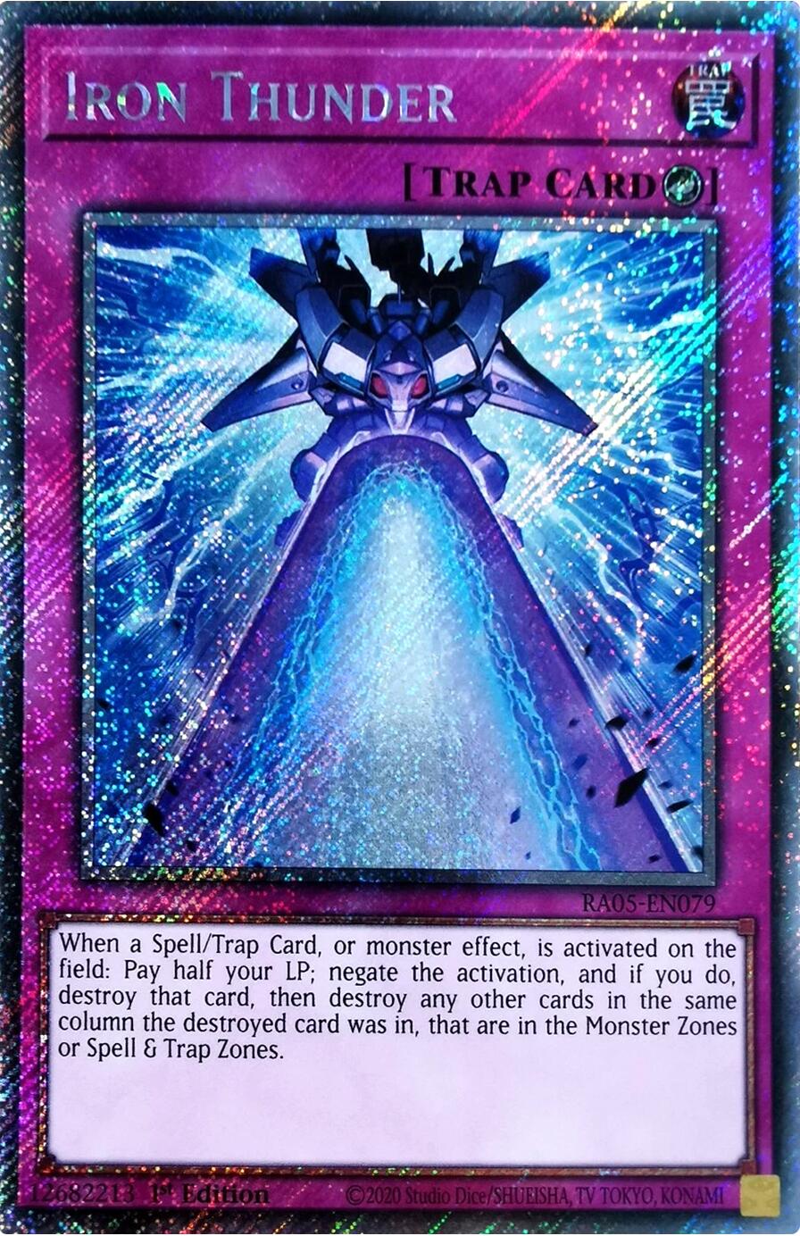 Iron Thunder (Platinum Secret Rare) [RA05-EN079] Platinum Secret Rare | Exor Games Summserside