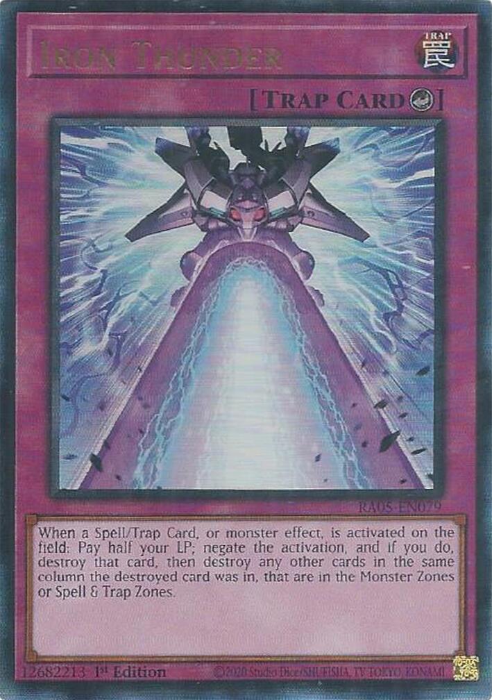 Iron Thunder (Ultimate Rare) [RA05-EN079] Ultimate Rare | Exor Games Summserside